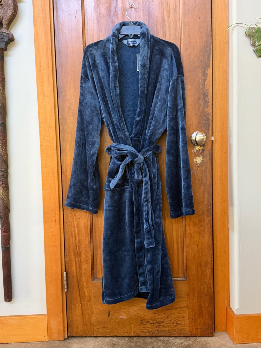 NWT Hotel Spa Collection Unisex Chenille Bathrobe Teal
